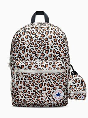 NWT Converse Go To Backpack Full Size Chuck Taylor All Star Bag Animal Print